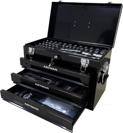 Professional Tool Kit – 489 Pieces with Organizer Case – Complete for Home and Workshop Use